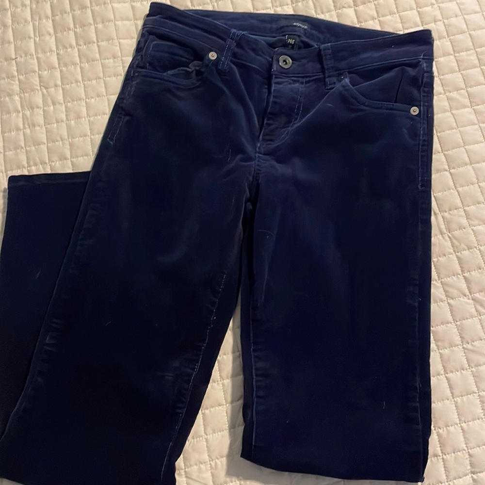 Women’s Edison Corduroy Navy Blue Pants size 25S Skinny - Hampton Skinny